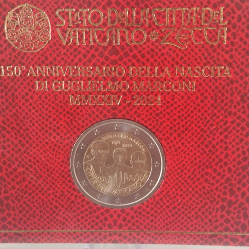 Vatican 4 Coins Card 2024/25 Commemorating Michelangelo