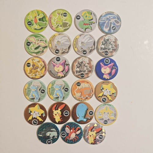 Pokémon Pickers lot of 24 used, rare Mythical Jirachi & Prism Foil