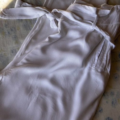 Bellissima women's pants used, white, size medium, salvari style