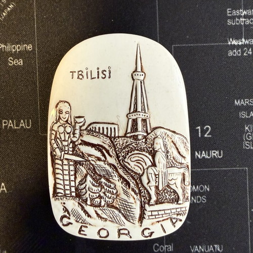 Tbilisi Georgia souvenir magnet handmade ceramic, new