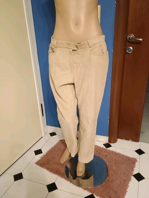Corduroy pants beige like new, size L / 40 / 12
