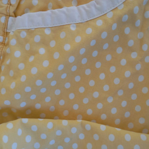 Yellow polka dot shorts, size L-XL
