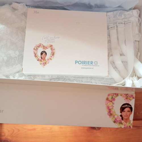 Poirier bridal lingerie and corset new, white