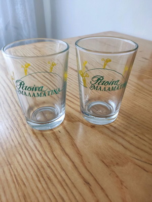 Malamatina glasses like new, set of 2 pieces