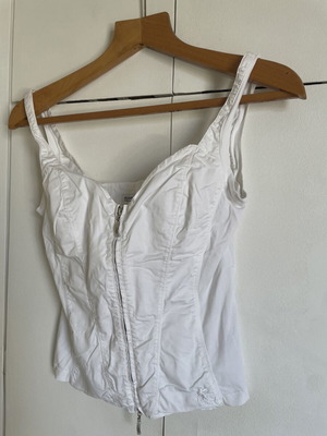 Bustier European Culture white size M 38 10 new