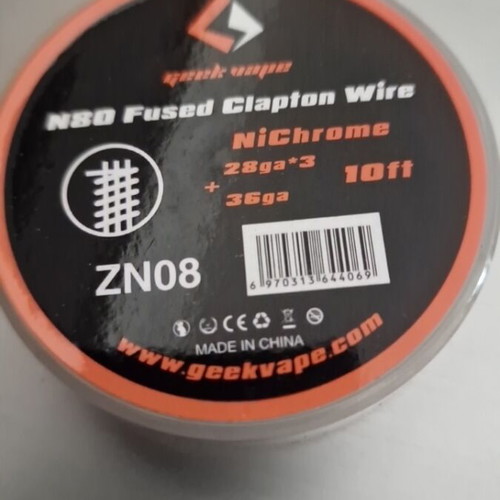 GeekVape N80 Fused Clapton Wire new, 10ft for rebuildable atomizers