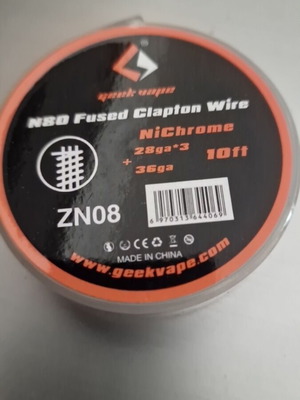 GeekVape N80 Fused Clapton Wire new, 10ft for rebuildable atomizers