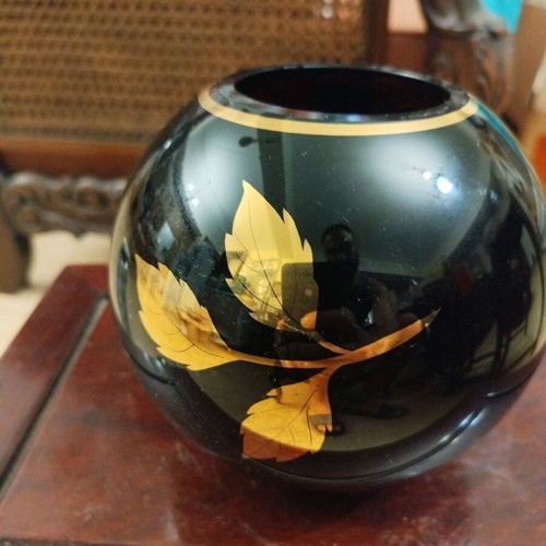 Glass vase used, height 13cm