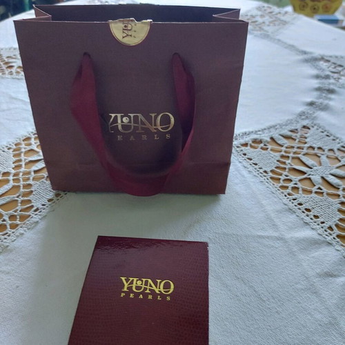 YUNO jewelry set with natural pearls and silver used