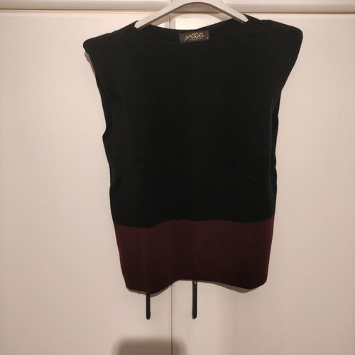 Aggel Knitwear sleeveless knit top like new, size M, black