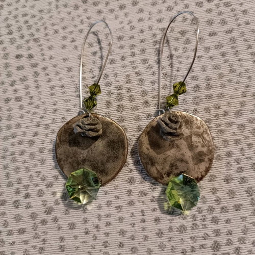 Earrings like new, handmade