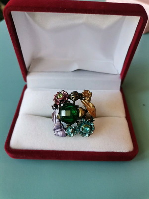 Women's ring used, faux, adjustable