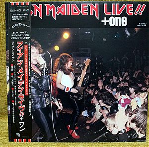 IRON MAIDEN-LIVE+ONE-JAPAN FIRST PRESS-1980