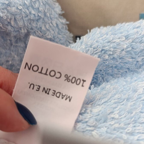 Palamaiki cotton body towel, blue shades, 1×1.5 m