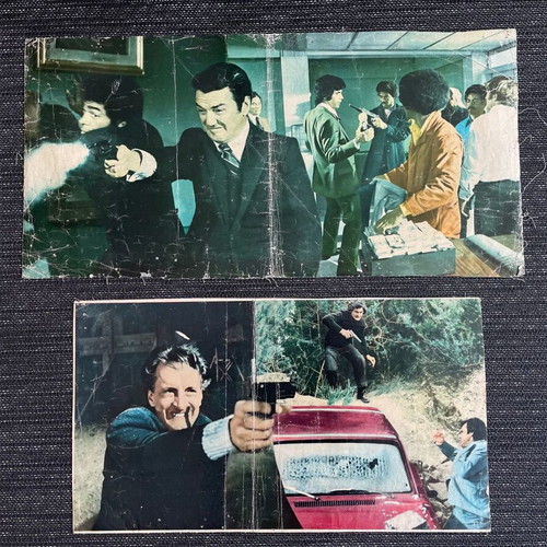 Crime movie posters used, set of 4, 1972