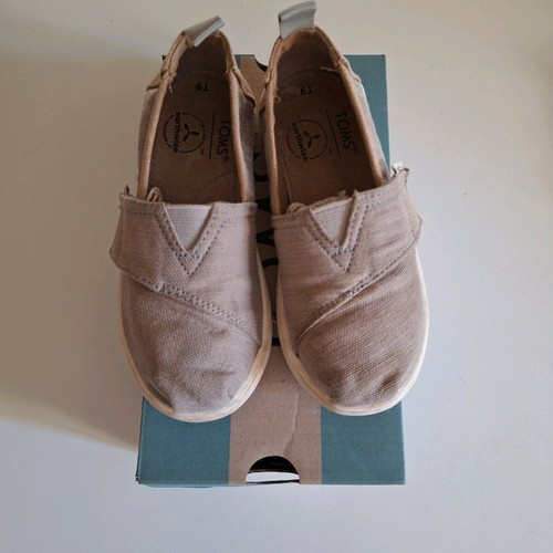 Toms children's espadrilles used, size 26, beige