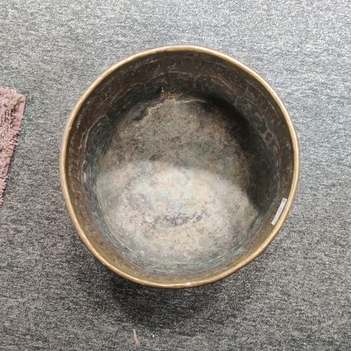Antique copper planter used