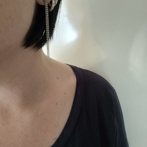 Silver handmade earrings like new