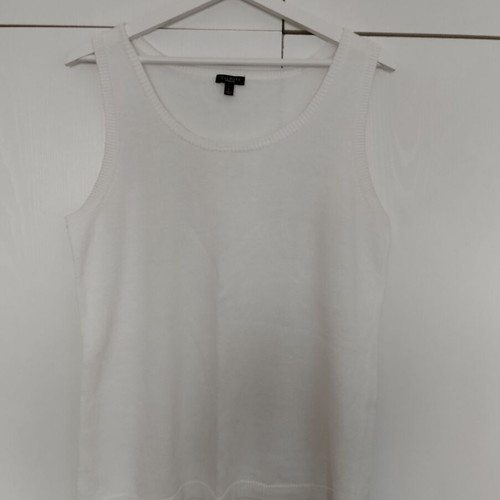 Talbots sleeveless blouse linen and cotton large like new