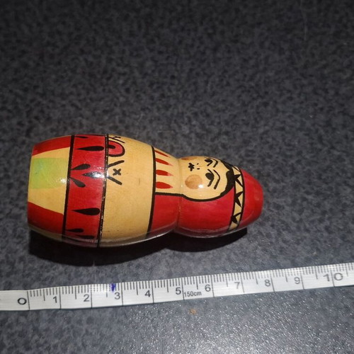 Vintage Russian Matryoshka Dolls set of 2 used, handmade wood