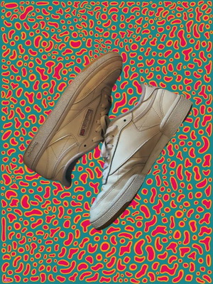 Reebok Club C 85 athletic shoes used, size 39, white