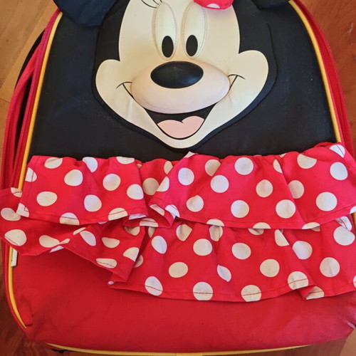 Disney children's travel suitcase used, colorful