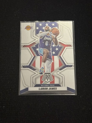 2021-22 Panini Mosaic LeBron James National Pride card like new