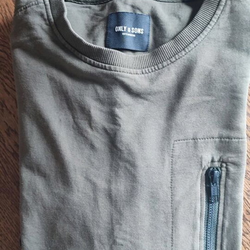 Only & Sons sweatshirt used, green, size S