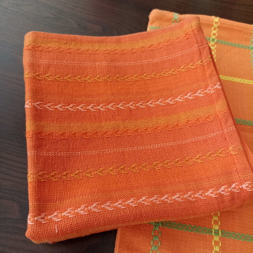 Decorative pillows set of 3 woven cotton summer 45x45 new