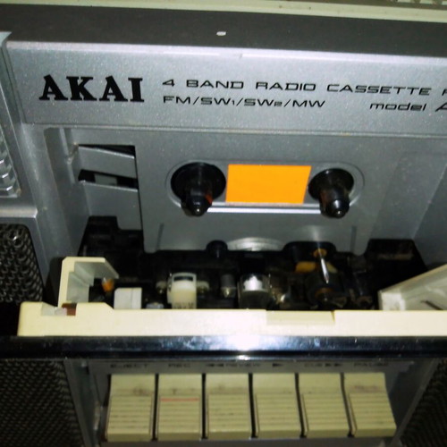 Akai AJ-485FS vintage boombox used, made in Japan