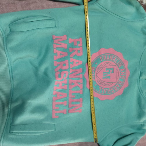 Franklin Marshall hoodie used, turquoise, size M