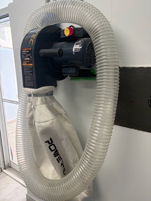 Dust collection machine like new for woodworking workshop