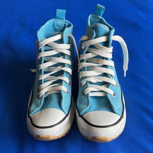 All Star Converse platform sole shoes JW Anderson, turquoise, size 39
