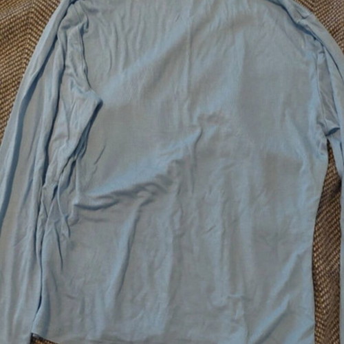 Shein Blue Thin Long-Sleeve Semi-Turtleneck Like New