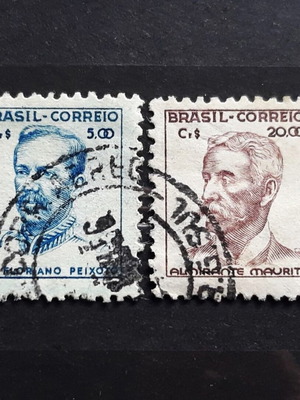 Γραμματόσημα Βραζιλίας 1941 & 1942, διάσημες προσωπικότητες, σαν καινούργια