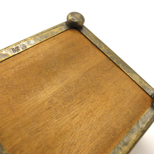 Antique WMF box wooden with brass fittings like new, Art Nouveau