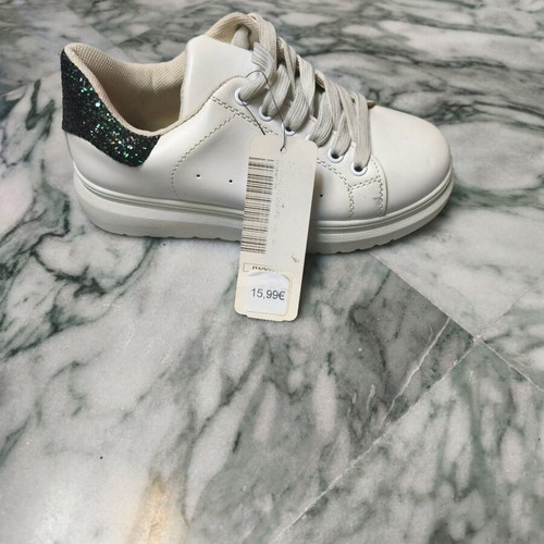 Celestino sneakers white with dark green glitter new size 36