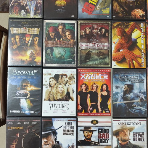 DVD movie collection, 46 films, action, western, classics