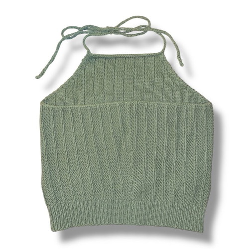 Halter top Hawaiian room Benetton green like new