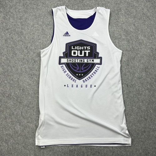 Adidas Reversible Basketball Jersey #5 Lights Out Shooting Gym League size L used