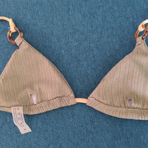 Shein bikini set with cords, new, size Small, grey