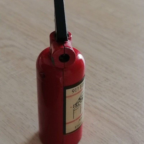 Mini Lighter ''Fire Extinguisher'' 911 Fire Alarm 119 used red