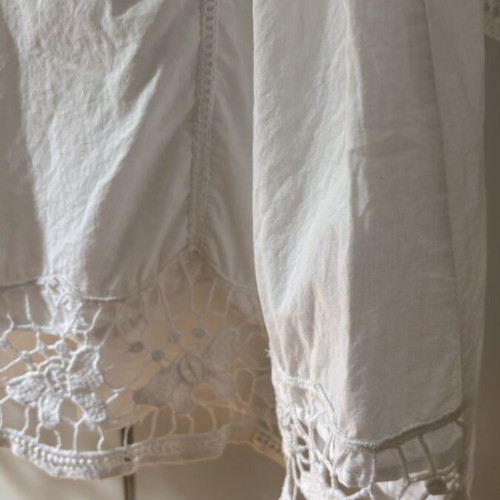 White shirt mini dress size XL like new, breathable poplin fabric