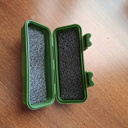 Plastic storage box like new with protective foam