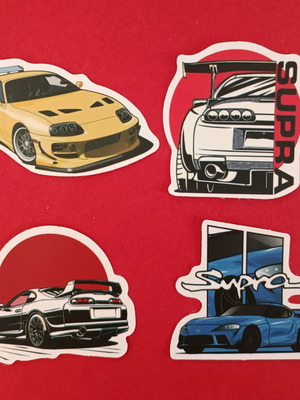 Toyota Supra Stickers set of 4 new