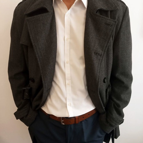 Cedarwood State men's grey coat like new