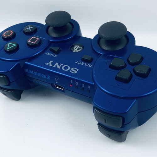 Blue PS3 PlayStation 3 controller with 3m charging cable VX7 165
