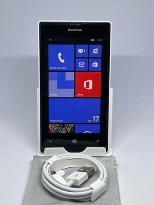 Nokia Lumia 520 μεταχειρισμένο, πλήρως λειτουργικό με καλώδιο φόρτισης και πανί μικροϊνών