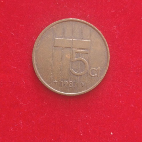 Netherlands 5 Cents Coin used