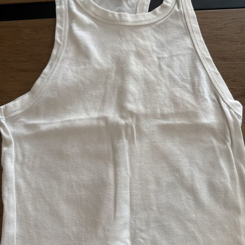 BSB crop top, large, white, slim fit